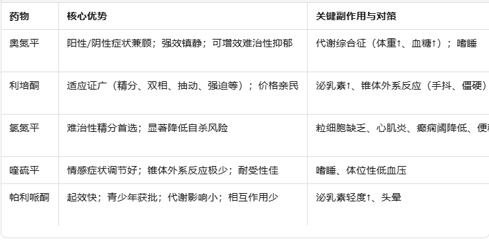 五维精要：精神分裂症一线药物速览与中西医协同康复指南